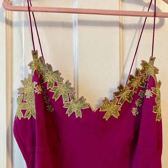 Gilmore Girls vintage fuchsia slip dress 90s Y2K - Picture 3 of 7